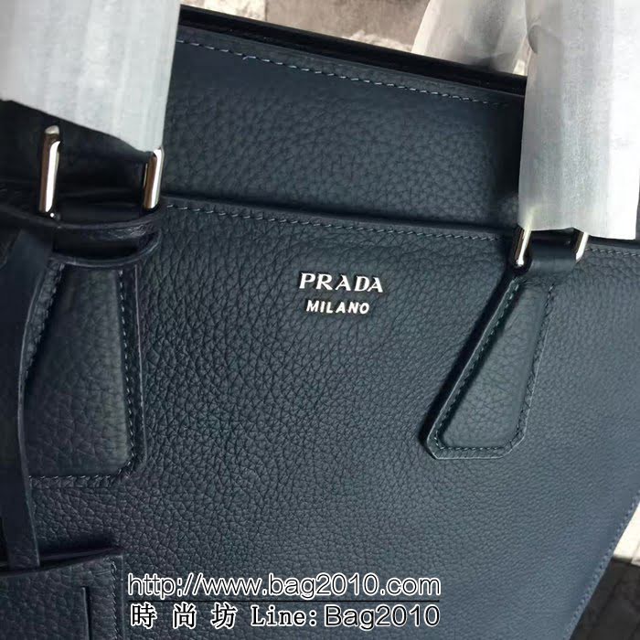 普拉達PRADA原單 最新款 2VG014-1F原版荔枝紋男士公事包官網同步 PHY1272